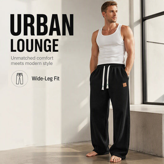 👖💨 Pánské volné tepláky - měkký materiál, volný střih, nastavitelný pas
