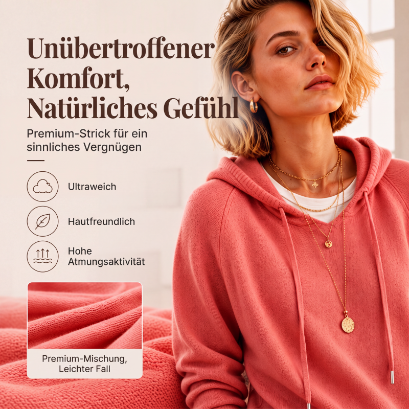 📢🎉🛍️✨Legerer Damen-Kapuzenpullover mit Kordelzug