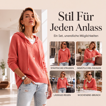📢🎉🛍️✨Legerer Damen-Kapuzenpullover mit Kordelzug