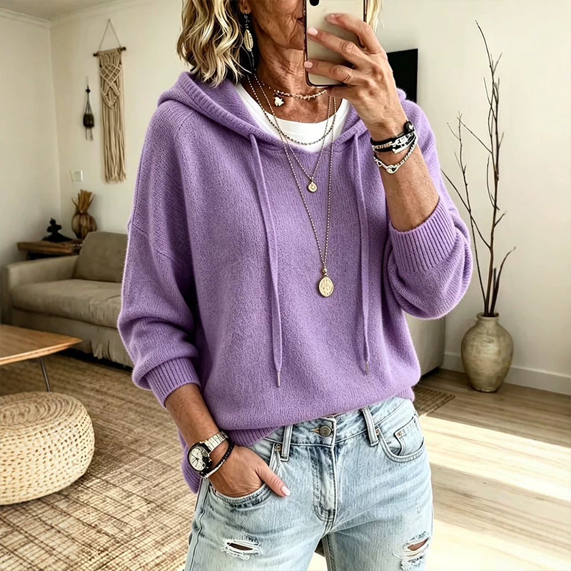 📢🎉🛍️✨Legerer Damen-Kapuzenpullover mit Kordelzug