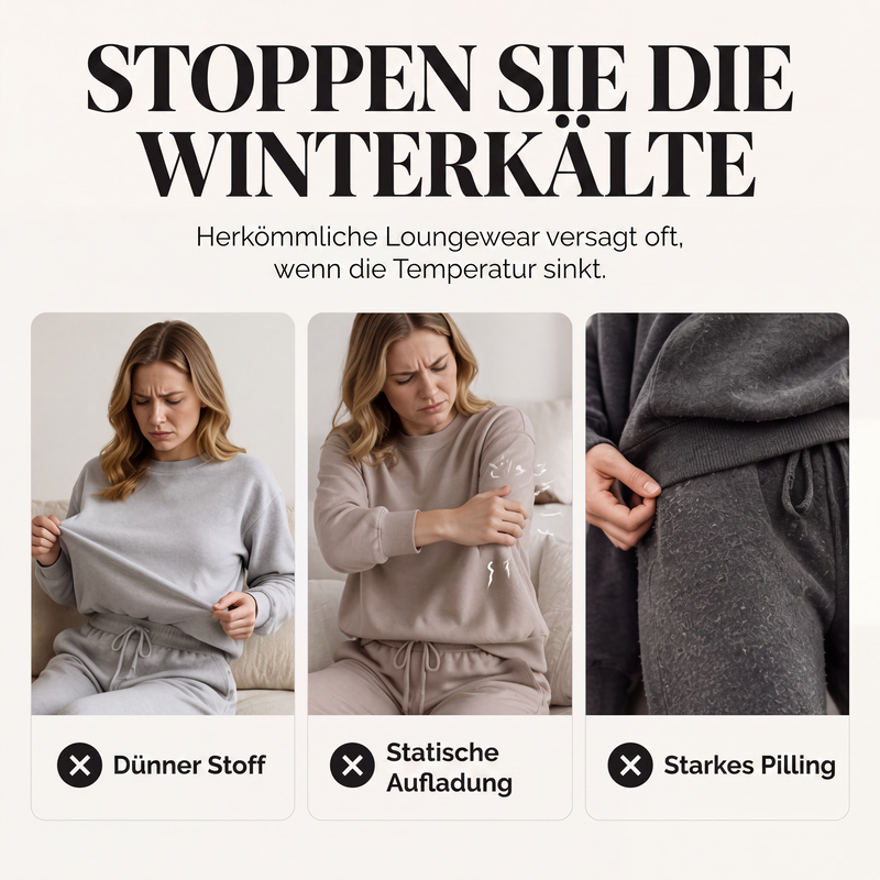 Damen Thermo-Fleece-Set mit 3D-Struktur – 2-teilig