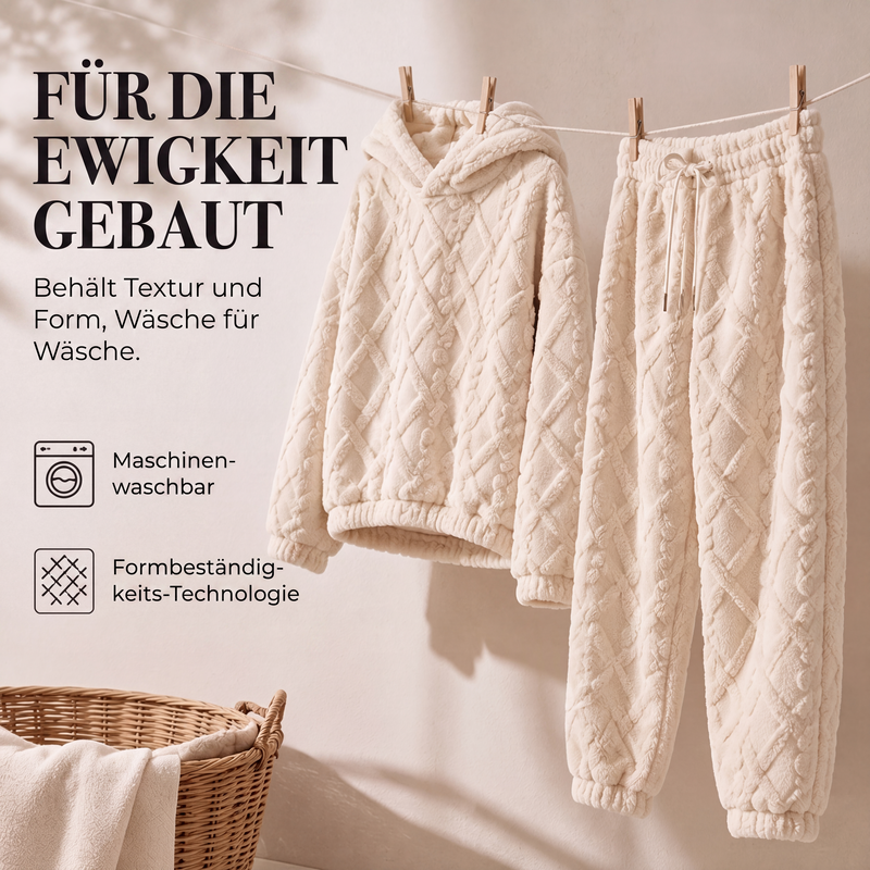 Damen Thermo-Fleece-Set mit 3D-Struktur – 2-teilig