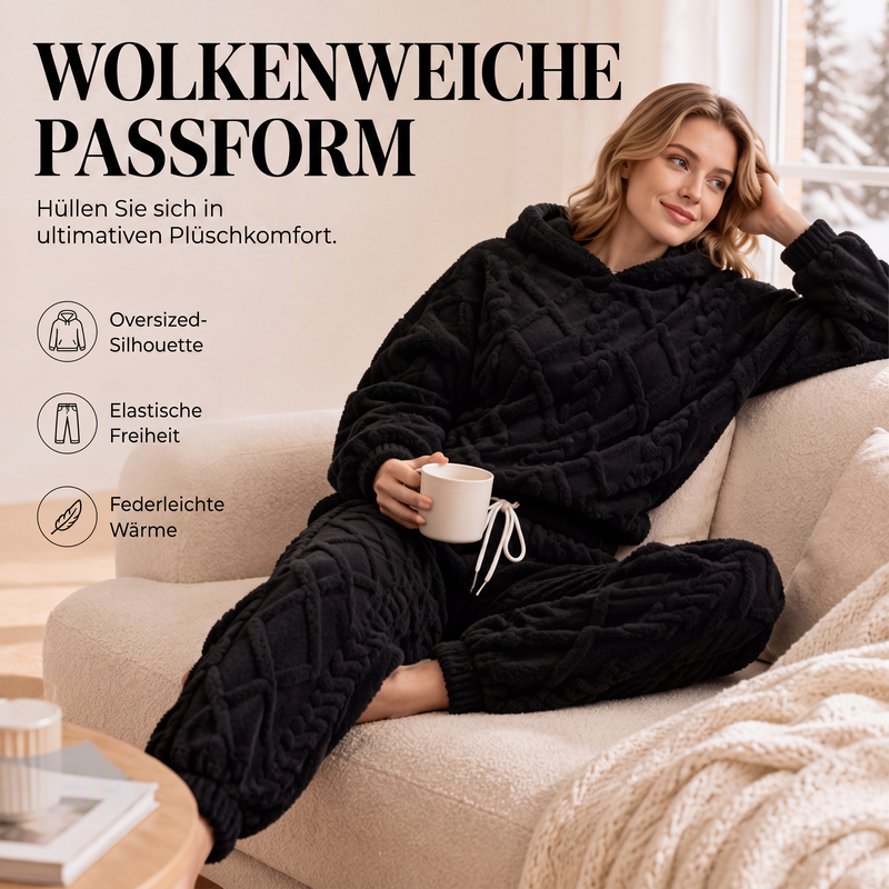 Damen Thermo-Fleece-Set mit 3D-Struktur – 2-teilig
