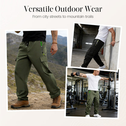 Herren-Cargohose mit mehreren Taschen und Kordelzug