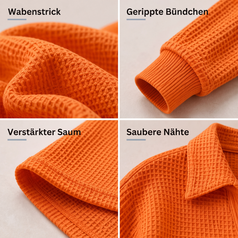 🧶 50% Rabatt | Luftiger Komfort & schmeichelhafter V-Ausschnitt – Strickoberteil