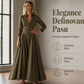👗✨ Dlouhé dámské šaty s límečkem – elegantní, na knoflíky, s kapsami | S–2XL 🌿