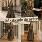 👗✨ Dlouhé dámské šaty s límečkem – elegantní, na knoflíky, s kapsami | S–2XL 🌿