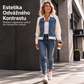 👗✨ Dámská džínová bunda s patchworkem – kontrastní bloky, prémiová džínovina, všestranný pouliční styl 👗