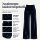 👖✨ Dámské velurové kalhoty s vysokým pasem – široké nohavice, teplé a pohodlné | S–3XL 😍