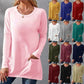 👚🌿 Dámské tričko s dlouhým rukávem – oversize, pohodlné, s kapsami | M–5XL🌟