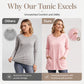 👚🌿 Dámské tričko s dlouhým rukávem – oversize, pohodlné, s kapsami | M–5XL🌟