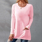 👚🌿 Dámské tričko s dlouhým rukávem – oversize, pohodlné, s kapsami | M–5XL🌟
