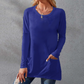 👚🌿 Dámské tričko s dlouhým rukávem – oversize, pohodlné, s kapsami | M–5XL🌟