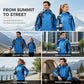 🌧️ Built for Rough Weather | Men's Waterproof & Windproof Hiking Jacket