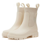 ☔💧 Dámské holínky do poloviny lýtek s pletenným lemem – 100% vodnědosné, protiskluzové, na každý deštivý den👢