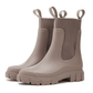 ☔💧 Dámské holínky do poloviny lýtek s pletenným lemem – 100% vodnědosné, protiskluzové, na každý deštivý den👢