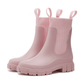 ☔💧 Dámské holínky do poloviny lýtek s pletenným lemem – 100% vodnědosné, protiskluzové, na každý deštivý den👢