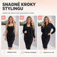 😍✨ Dámská dvoudílná sada – šatovka na ramínka a krátké sako s tlapkovými knoříky, elegantní styl pro každý den🌟