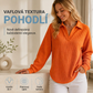 🧶✨ Dámský pletený top s vaflové texturou a V-výstřihem – volný oversized střih, měkký, 12 barev, S–5XL