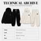 🔥✨ Dámská 2dílná souprava s 3D geometrickým reliéfem z fleece – hřejivá, oversized, S–5XL