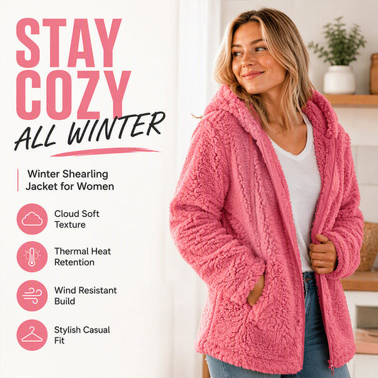 ☁️ Dámská bundа s kapucí na zip z fuzzy materiálu