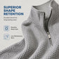 Men's Relaxed Half-Zip Waffle Texture Sweatshirt
