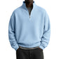 Men's Relaxed Half-Zip Waffle Texture Sweatshirt