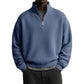 Men's Relaxed Half-Zip Waffle Texture Sweatshirt