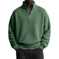 Men's Relaxed Half-Zip Waffle Texture Sweatshirt