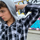 Men's Plaid Flannel Hooded Shirt Jacket