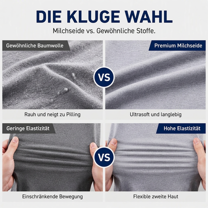 Herren-Langarmshirt mit Stehkragen – Slim Fit