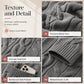 🧶🍂 Dámský dlouhý pletený kardigán s kapucí a kapsami – oversize, kabelíkový vzor, 9 barev, S–3XL