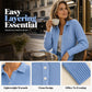 👚✨ Dámský pletený svetr s límcem a knoflíky – vaflová textura, volný střih, 4 barvy, L–3XL