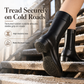 👢❄️ Dámské zimní boty Martin s fleecovou podšívkou – blokovaný podpatek 5 cm, protiskluzová podrážev, černá, EU 35–41
