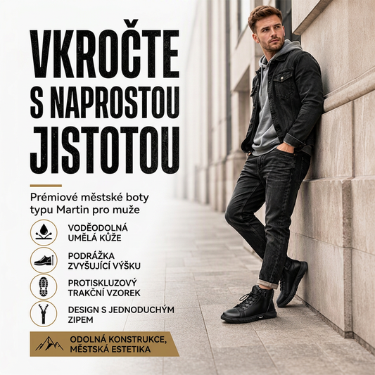 😍 Pánské voděodolné boty z umělé kůže typu Martin – EU 39–48, verze s podšívkou i bez