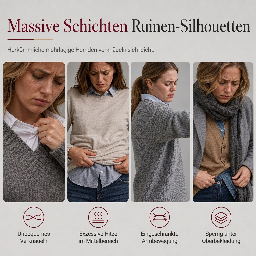 ✨Kariertes Strickoberteil für Damen im Layering-Look
