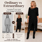 👗 ✨Dámské překrýžající úpletné šaty s dlouhým rukávem – moderní lem, 3 barvy, S–XL⭐