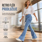 👖⭐ Dámské slim fit cargo džíny se zvonem a chlopňovými kapsami – vysoko pružné, XS–XL😊
