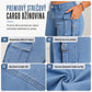 👖⭐ Dámské slim fit cargo džíny se zvonem a chlopňovými kapsami – vysoko pružné, XS–XL😊