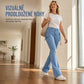👖⭐ Dámské slim fit cargo džíny se zvonem a chlopňovými kapsami – vysoko pružné, XS–XL😊