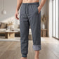👖 Pánské zimní termoizolační joggery s fleecovým vnitřkem – 2 barvy, přímý/skládaný lem, L–4XL💥