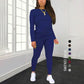 😍✨ Dámská sportovní souprava dvoudílná slim fit s dlouhým rukávem – 8 barev, S–2XL🏃