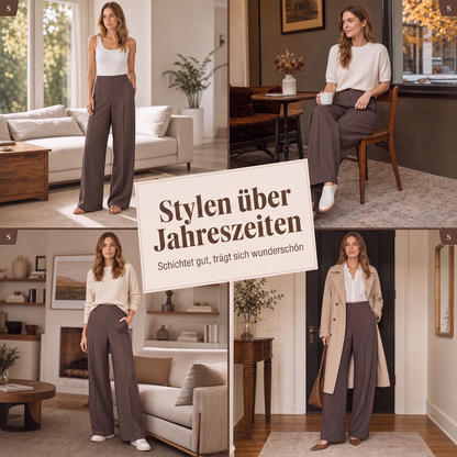 🔔 Letzte 100 Stück – solange der Vorrat reicht! Damen-Hochhaus-Weitbeinhosen