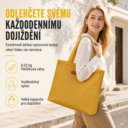 Velkokapacitní nylonová volnočasová taška typu tote