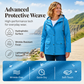🧥 Dámská voděodolná outdoorová bunda s kapucí – 6 barev, S–4XL🌧️😍
