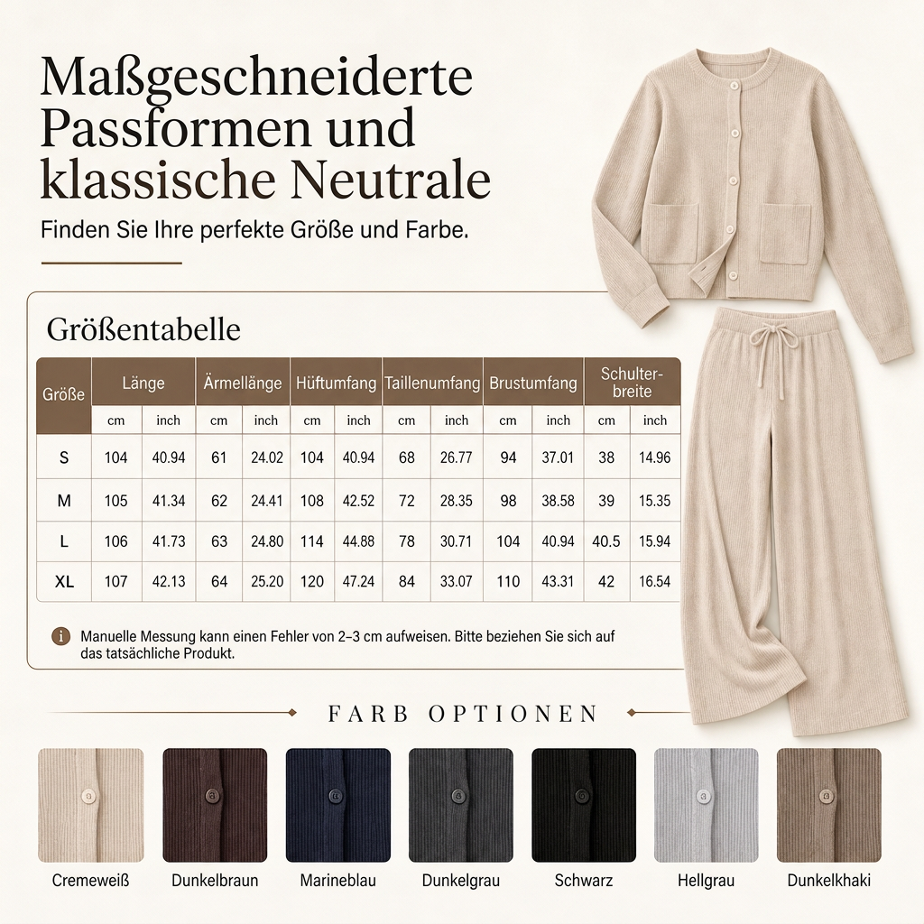 Legeres Strick-Set für Damen