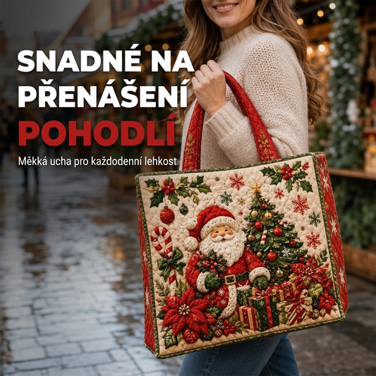 Prošívaná taška s vánočním motivem