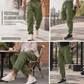 👖 Pánské cargo jogger kalhoty s žakárovým vzorem a kapsami – v 8 barvách, velikosti S–XL😍