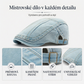Unisex vintage prošpiněný plochý klobouk beret