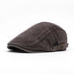 Unisex vintage prošpiněný plochý klobouk beret